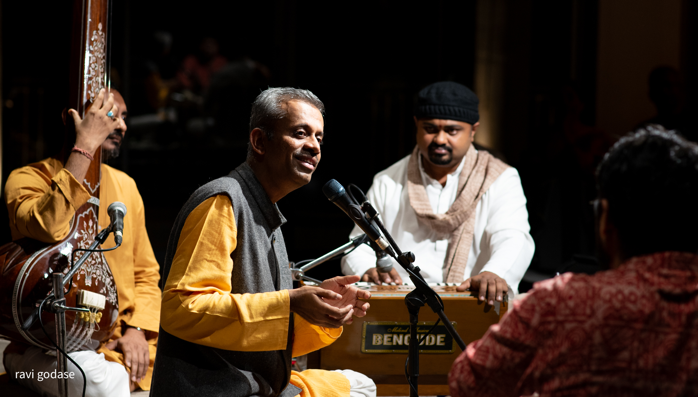 Mukul Kulkarni performing at the launch of &#039;The Sercet Master&#039; at BIC, Bangalore on Nov 8, 2025 Tabla: Shri Sumit Naik Harmonium: Shri Niranjan Hegde, Tanpura: Shri Ratheendra