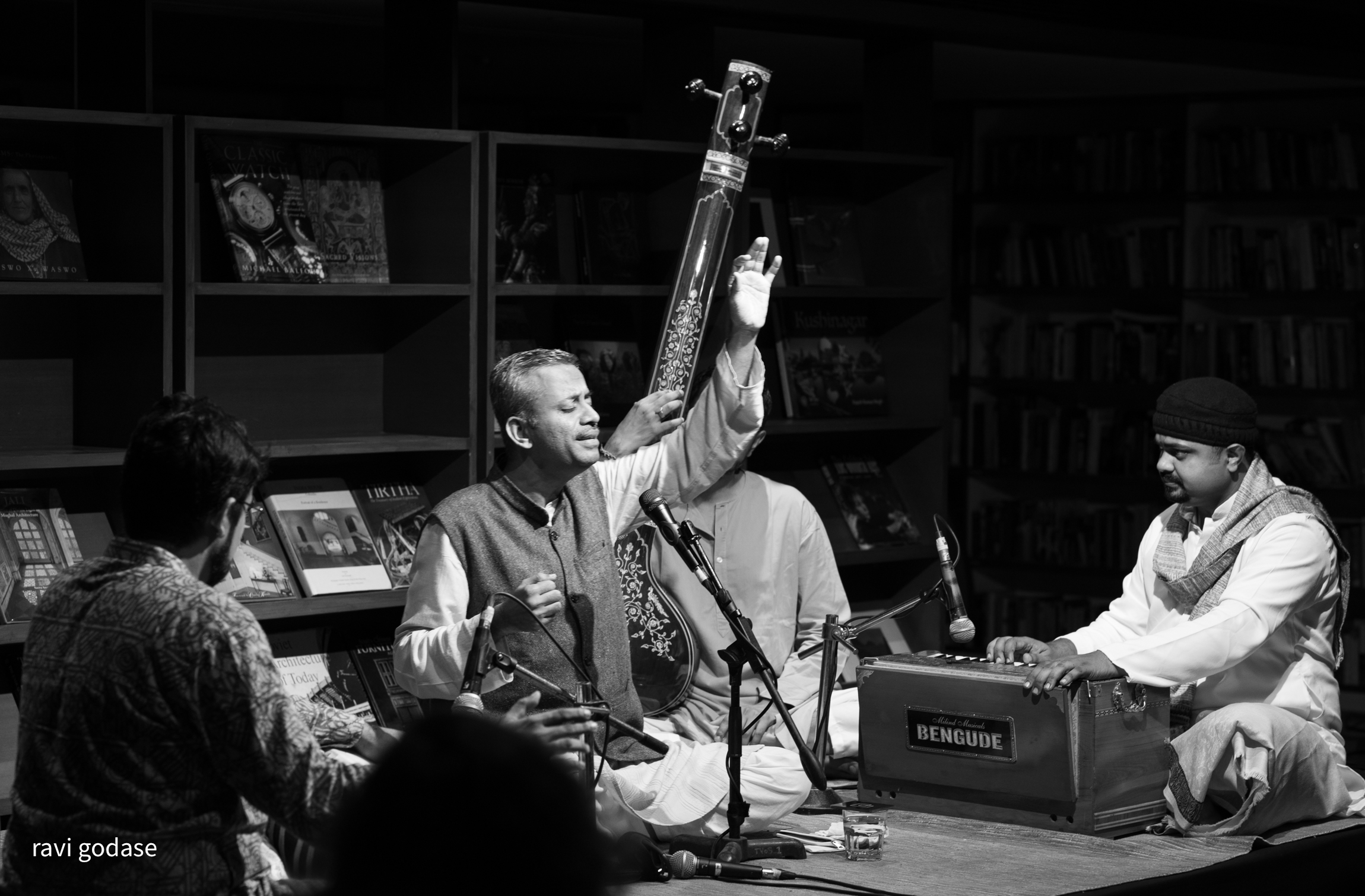 Mukul Kulkarni performing at the launch of &#039;The Secret Master&#039; in BIC, Bengaluru on Nov 8, 2025